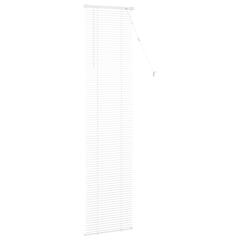 ギャラリービューアに画像をロードする, Vidaxl venetiaanse blind verstelbaar wit 213 x 60 cm pvc