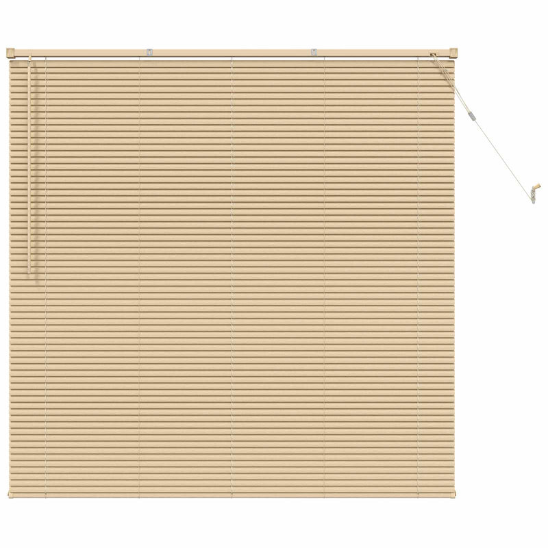 Chargez l'image dans la visionneuse de la galerie, Vidaxl venetiaanse blind lichtbruin met patroon 150 x 140 cm pvc