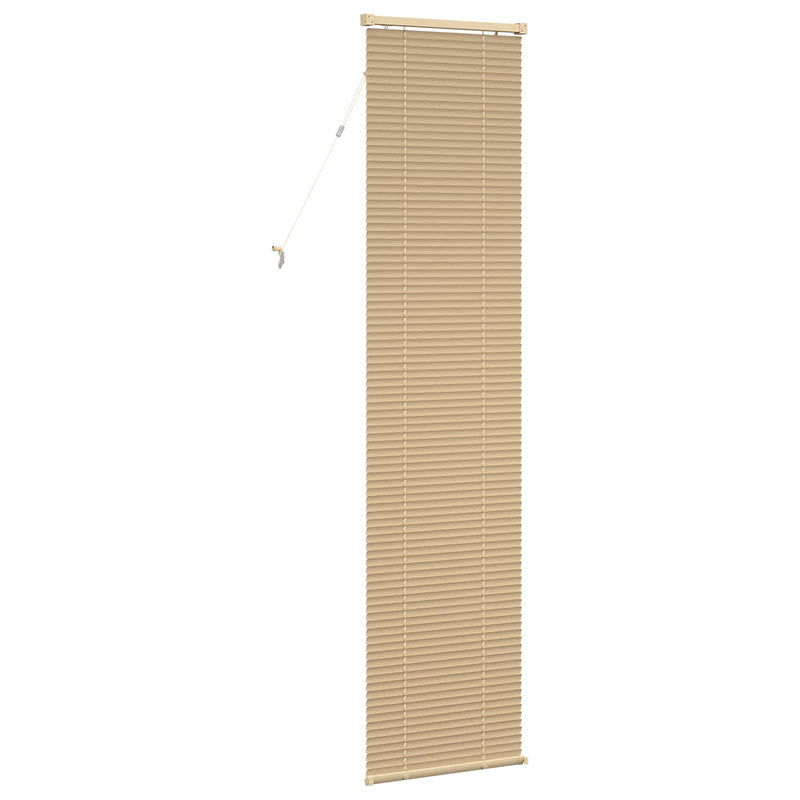Chargez l'image dans la visionneuse de la galerie, Vidaxl venetiaanse blind lichtbruin met patroon 213 x 50 cm pvc