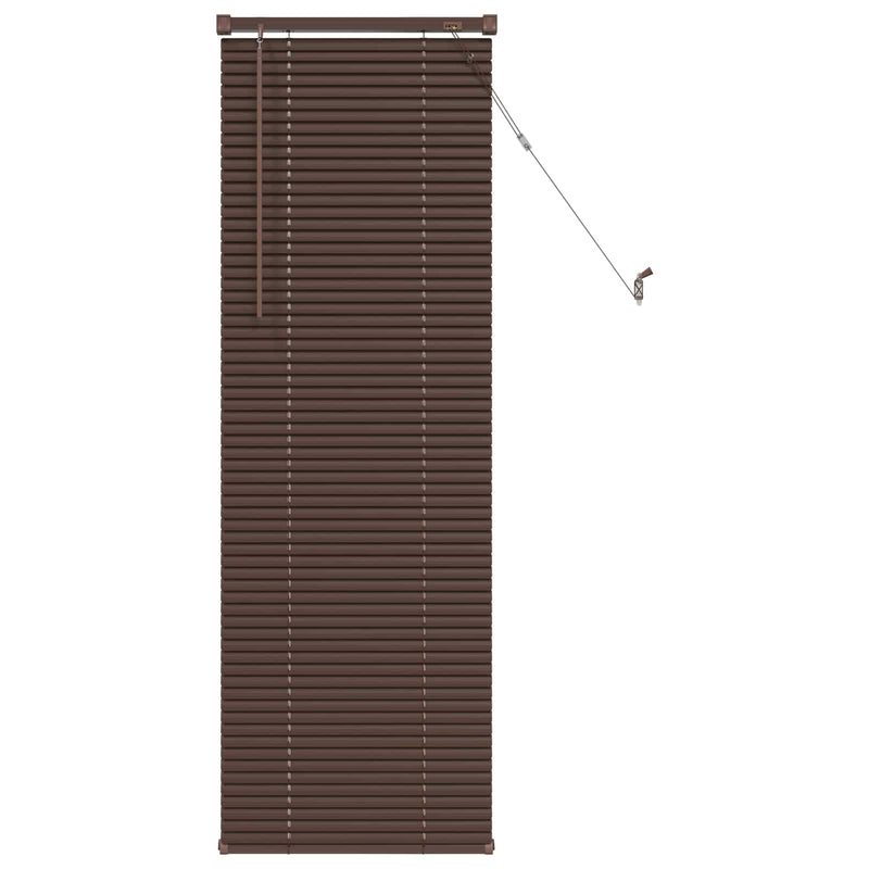Chargez l'image dans la visionneuse de la galerie, Vidaxl venetiaanse blind donkerbruin met patroon 150 x 60 cm pvc