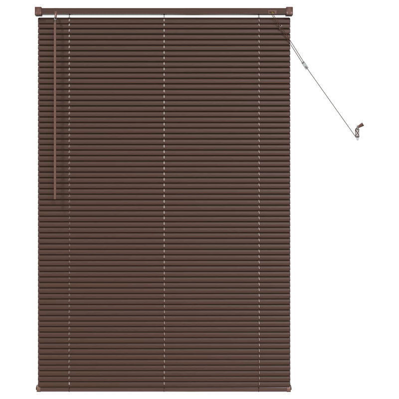 Chargez l'image dans la visionneuse de la galerie, Vidaxl venetiaanse blind donkerbruin met patroon 150 x 70 cm pvc