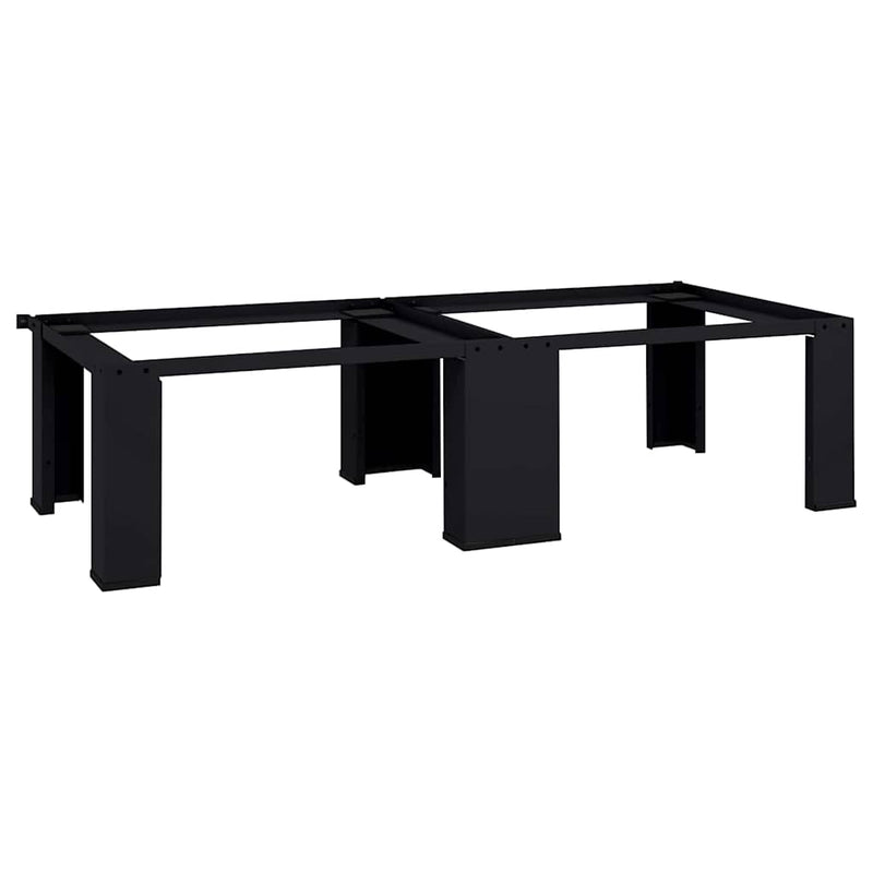 Chargez l'image dans la visionneuse de la galerie, Vidaxl wasmachine pedestal 2 pcs zwart 127 x 54,5 x 32,5 cm staal