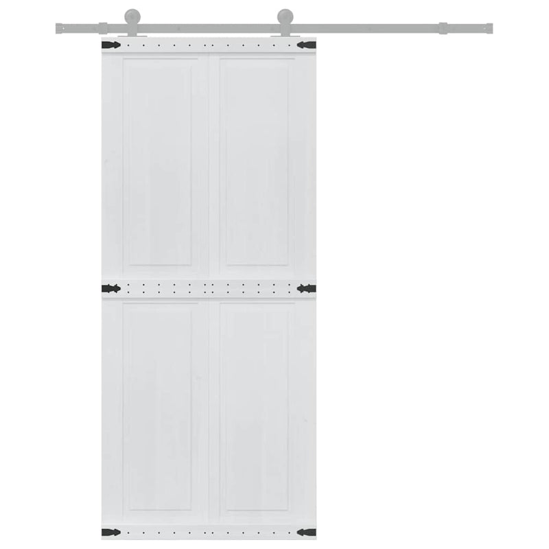 Chargez l'image dans la visionneuse de la galerie, Vidaxl deur corona wit 90 x 210 cm bewerkt hout