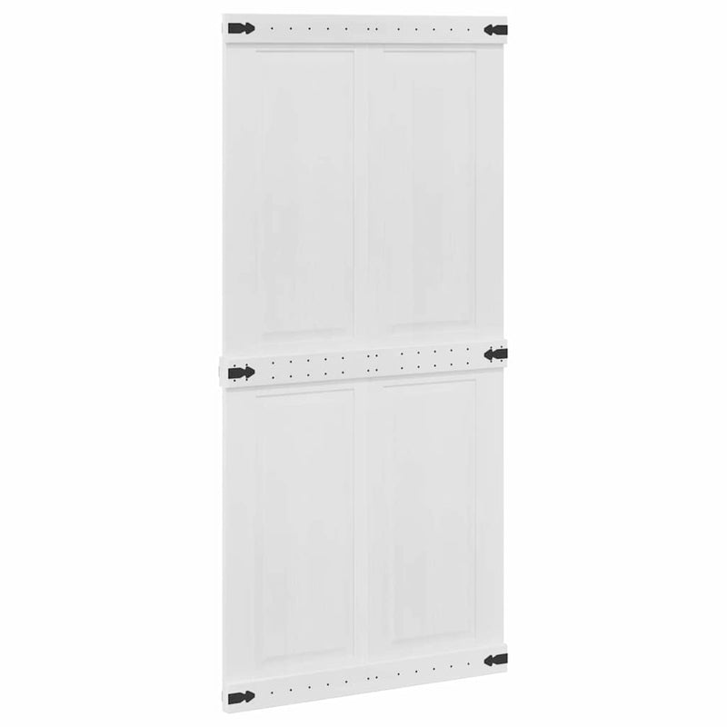 Chargez l'image dans la visionneuse de la galerie, Vidaxl deur corona wit 100 x 210 cm bewerkt hout