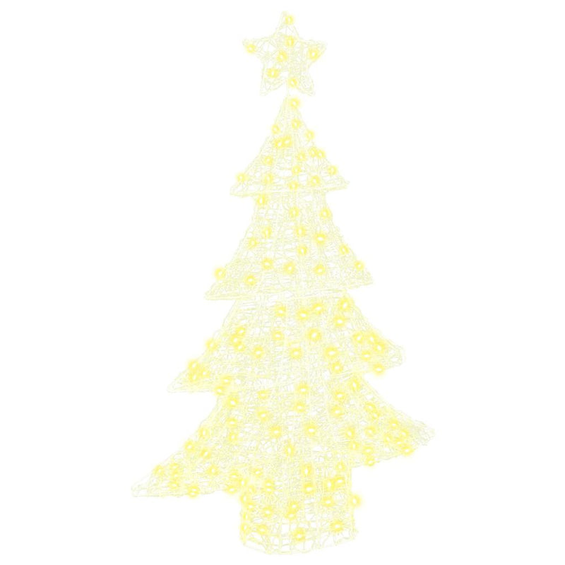 ギャラリービューアに画像をロードする, Vidaxl kerstboom met 100 led warmwit 120 cm acryl