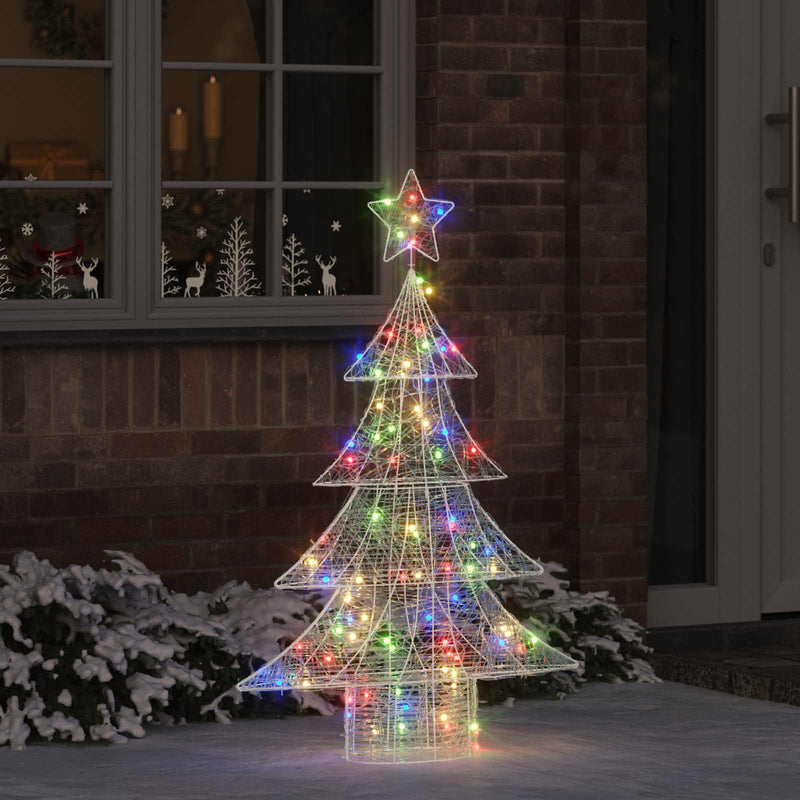 ギャラリービューアに画像をロードする, Vidaxl kerstboom met 100 led multikleur 120 cm acryl