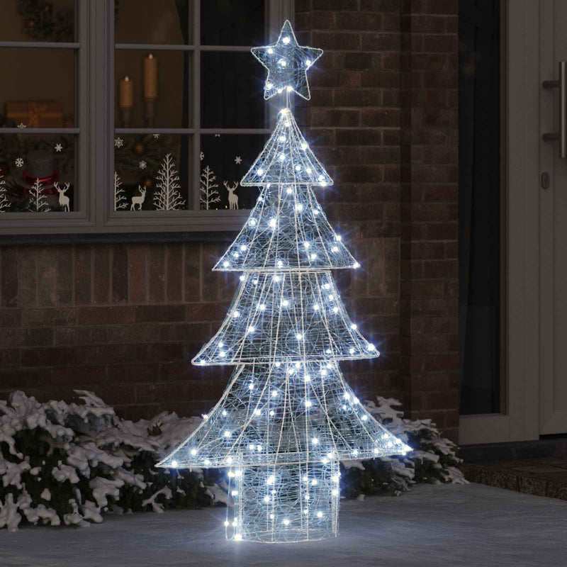 ギャラリービューアに画像をロードする, Vidaxl kerstboom met 160 led koudwit 150 cm acryl