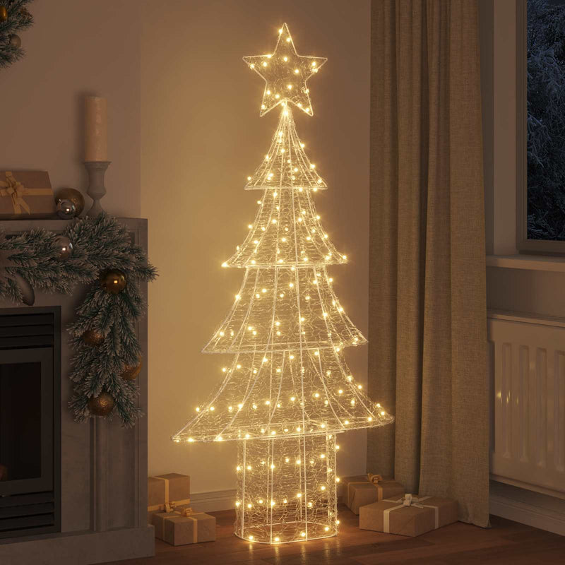 ギャラリービューアに画像をロードする, Vidaxl kerstboom met 240 led warmwit 150 cm acryl