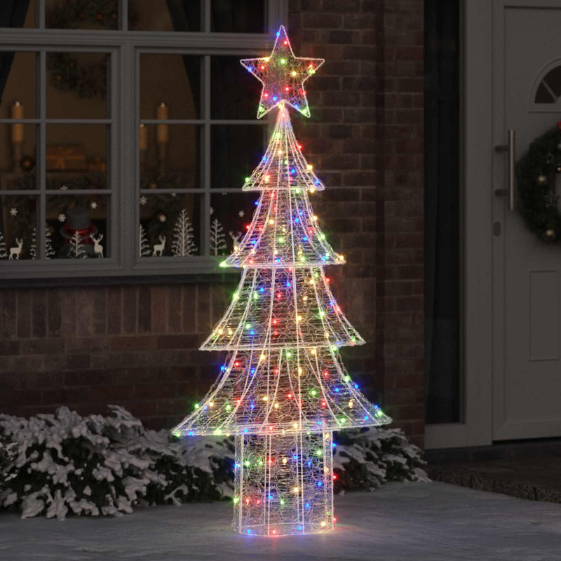 ギャラリービューアに画像をロードする, Vidaxl kerstboom met 240 led multikleur 180 cm acryl