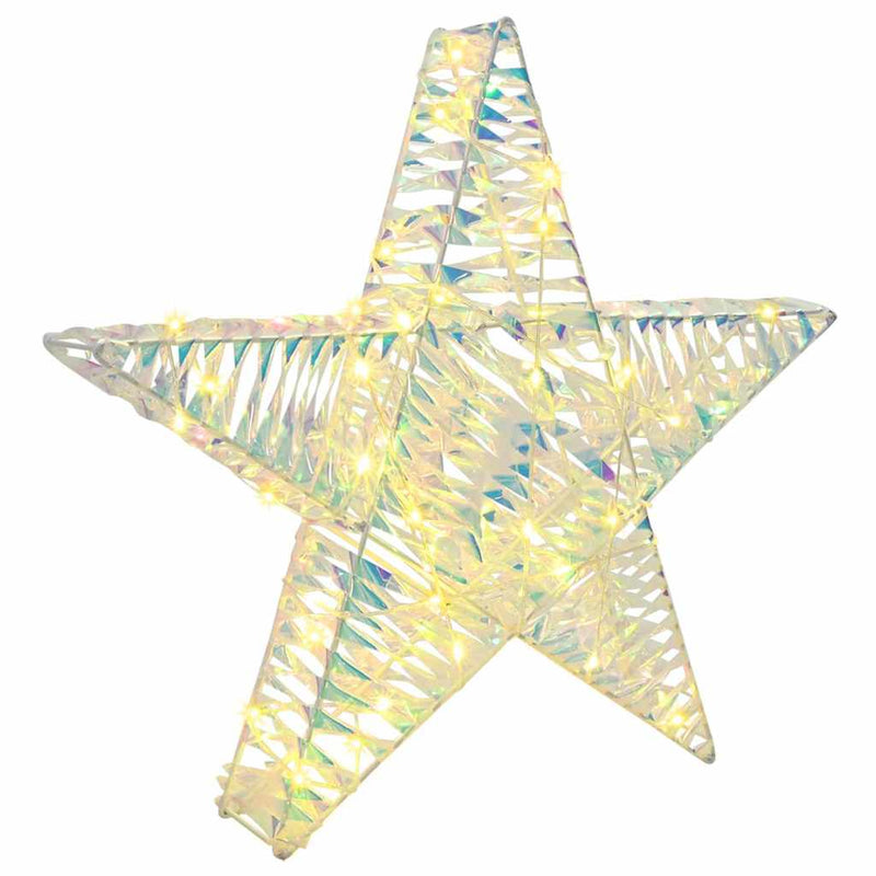 Chargez l'image dans la visionneuse de la galerie, Vidaxl 3d ster met 50 led warmwit 55 x 52.5 x 9 cm pet