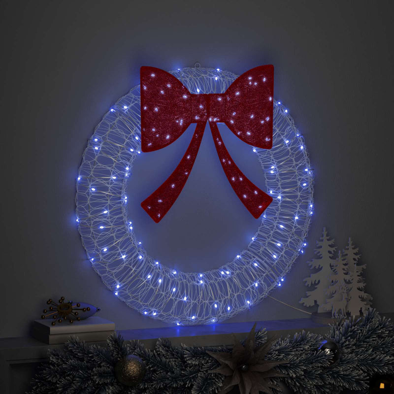 Chargez l'image dans la visionneuse de la galerie, Vidaxl krans met 60 led blauw 76 x 76 x 8,5 cm acryl