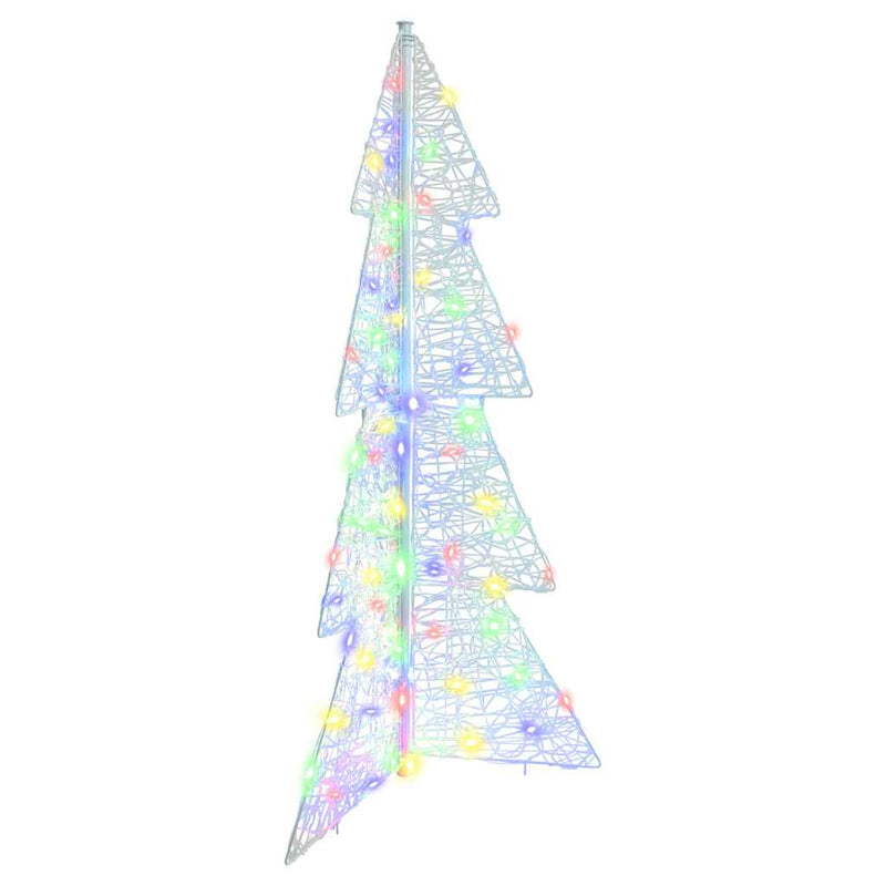 Chargez l'image dans la visionneuse de la galerie, Vidaxl kerstboom met 100 led multikleur 120 cm acryl