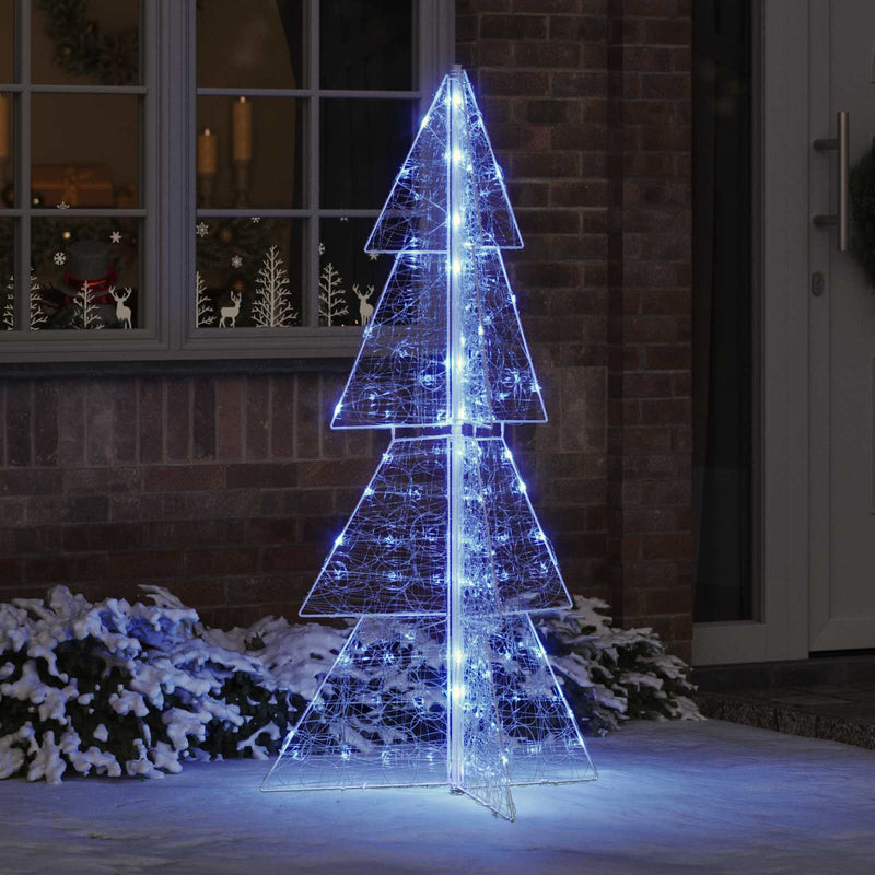 Chargez l'image dans la visionneuse de la galerie, Vidaxl kerstboom met 160 led blauw 150 cm acryl