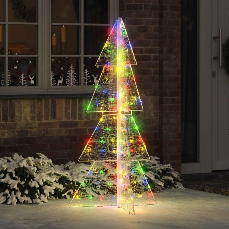 ギャラリービューアに画像をロードする, Vidaxl kerstboom met 160 led multikleur 150 cm acryl