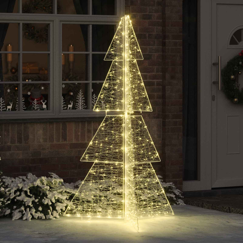 Chargez l'image dans la visionneuse de la galerie, Vidaxl kerstboom met 240 led warmwit 180 cm acryl
