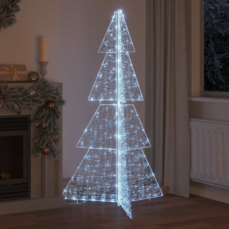 ギャラリービューアに画像をロードする, Vidaxl kerstboom met 240 led koud wit 180 cm acryl