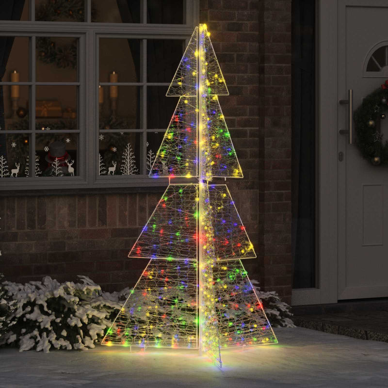 Chargez l'image dans la visionneuse de la galerie, Vidaxl kerstboom met 240 led multikleur 180 cm acryl