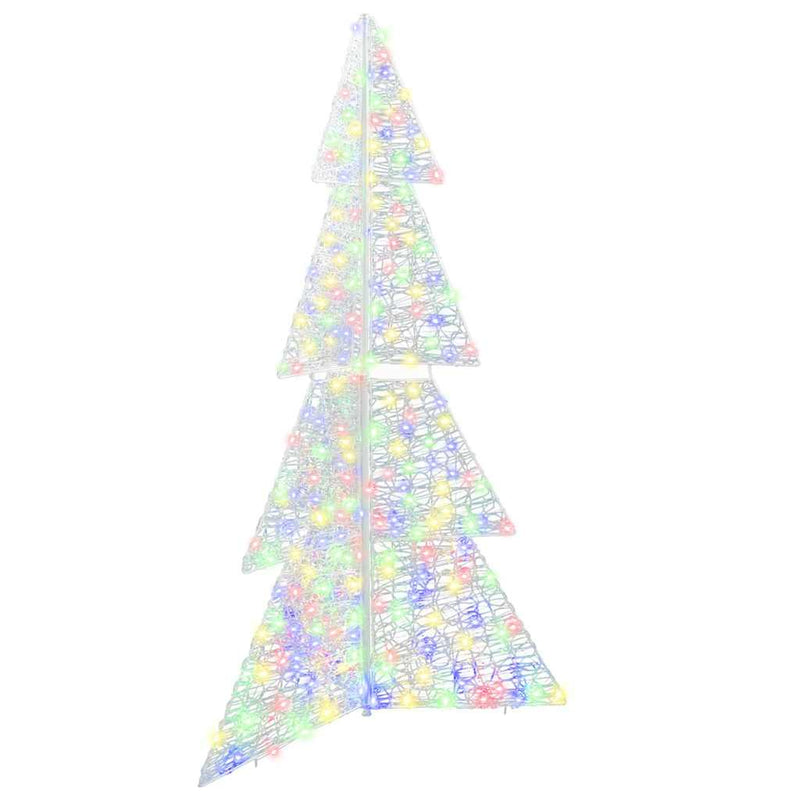 Chargez l'image dans la visionneuse de la galerie, Vidaxl kerstboom met 240 led multikleur 180 cm acryl