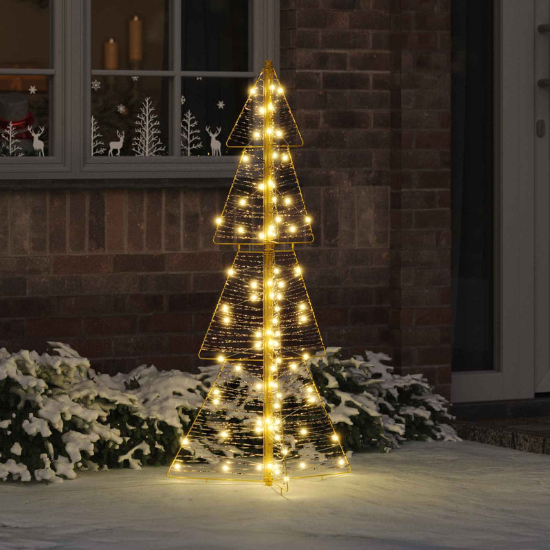 Afbeelding laden in galerijviewer, Vidaxl kerstboom met 100 led warmwit 120 cm pet