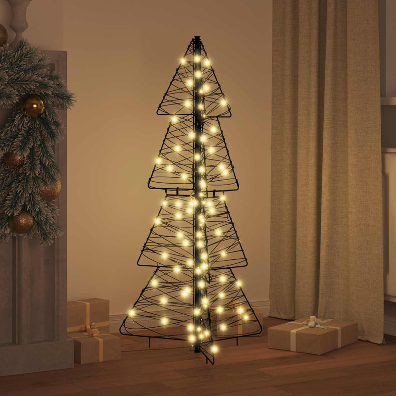 Chargez l'image dans la visionneuse de la galerie, Vidaxl kerstboom met 100 led warmwit 120 cm rattan