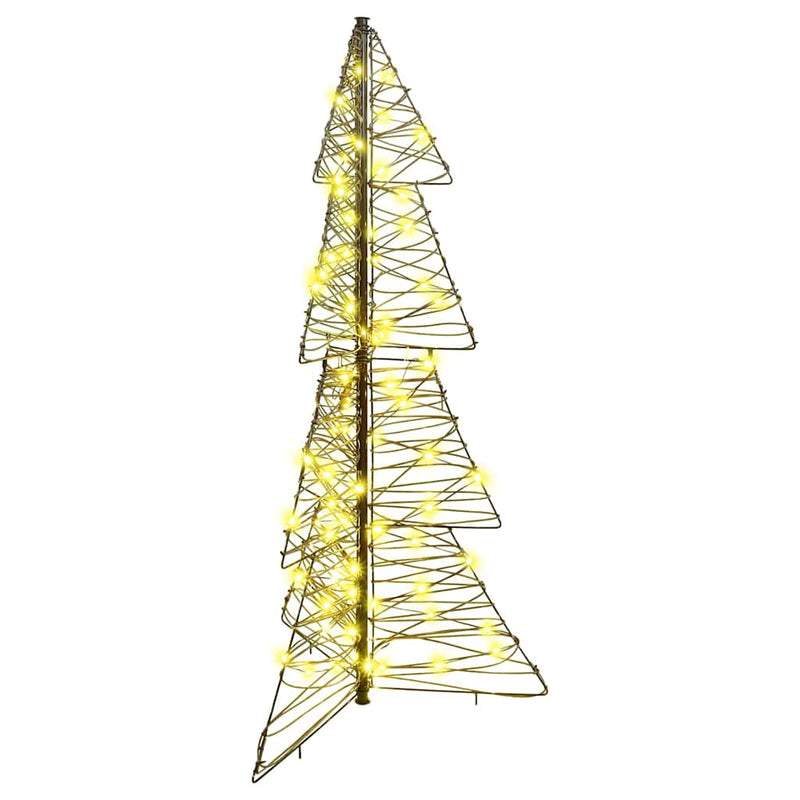 Chargez l'image dans la visionneuse de la galerie, Vidaxl kerstboom met 100 led warmwit 120 cm rattan