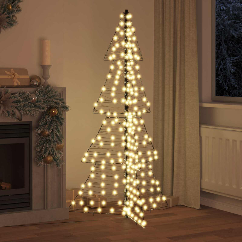 Chargez l'image dans la visionneuse de la galerie, Vidaxl kerstboom met 240 led warmwit 180 cm rattan