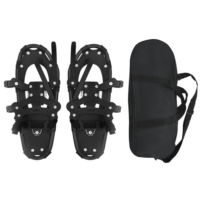 Afbeelding laden in galerijviewer, Vidaxl 3 in 1 sneeuwschoenen zwart 21 inches aluminium en hdpe