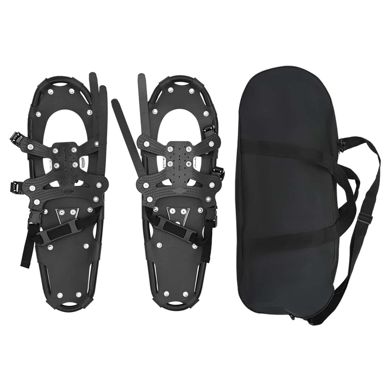 Afbeelding laden in galerijviewer, Vidaxl 3 in 1 sneeuwschoenen zwart 25 inches aluminium en hdpe
