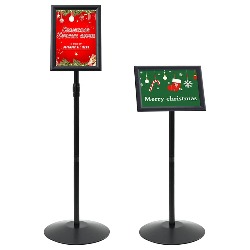 ギャラリービューアに画像をロードする, Vidaxl pedestal posterstand zilver a4 pvc en staal