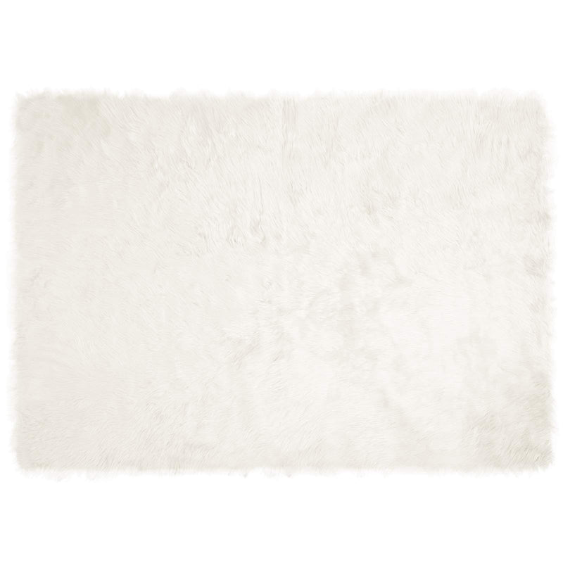 Chargez l'image dans la visionneuse de la galerie, Vidaxl nep schapenvacht tapijt tafalla wit 140 x 200 cm polyester