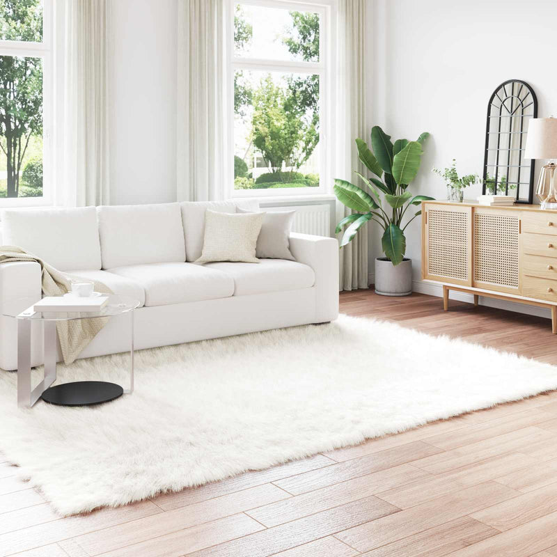 ギャラリービューアに画像をロードする, Vidaxl nep schapenvacht tapijt tafalla wit 200 x 280 cm polyester