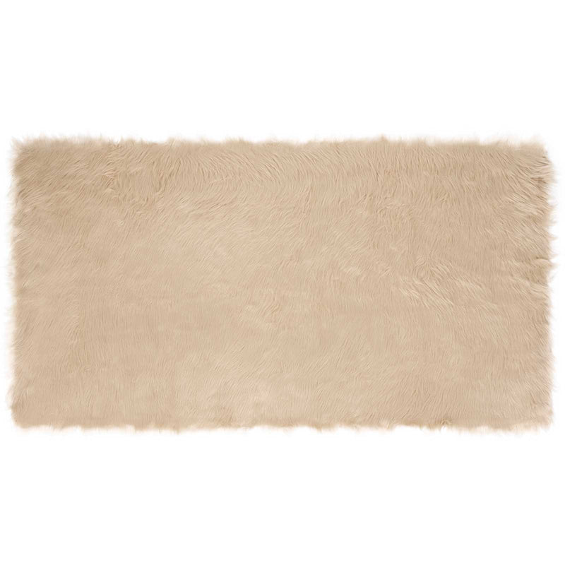 Afbeelding laden in galerijviewer, Vidaxl nep schapenvacht tapijt tafalla beige 60 x 110 cm polyester