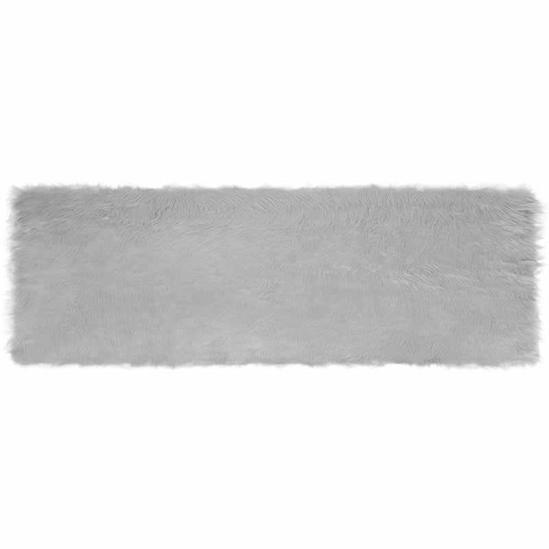 Chargez l'image dans la visionneuse de la galerie, Vidaxl nep schapenvacht tapijt tafalla grijs 80 x 250 cm polyester