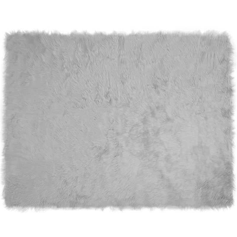 Chargez l'image dans la visionneuse de la galerie, Vidaxl nep schapenvacht tapijt tafalla grijs 240 x 340 cm polyester