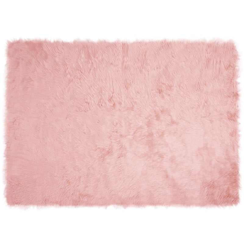 Chargez l'image dans la visionneuse de la galerie, Vidaxl nep schapenvacht tapijt tafalla roze 120 x 170 cm polyester