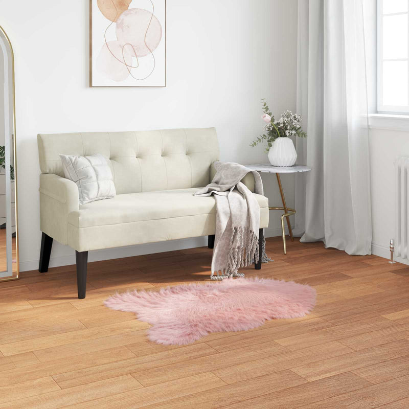 Chargez l'image dans la visionneuse de la galerie, Vidaxl nep schapenvacht tapijt tafalla roze 80 x 120 cm polyester