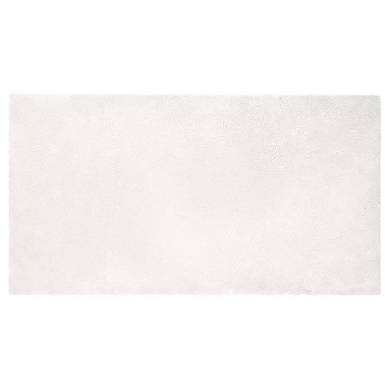 Chargez l'image dans la visionneuse de la galerie, Vidaxl nep konijnenbont tapijt olite wit 60 x 110 cm polyester