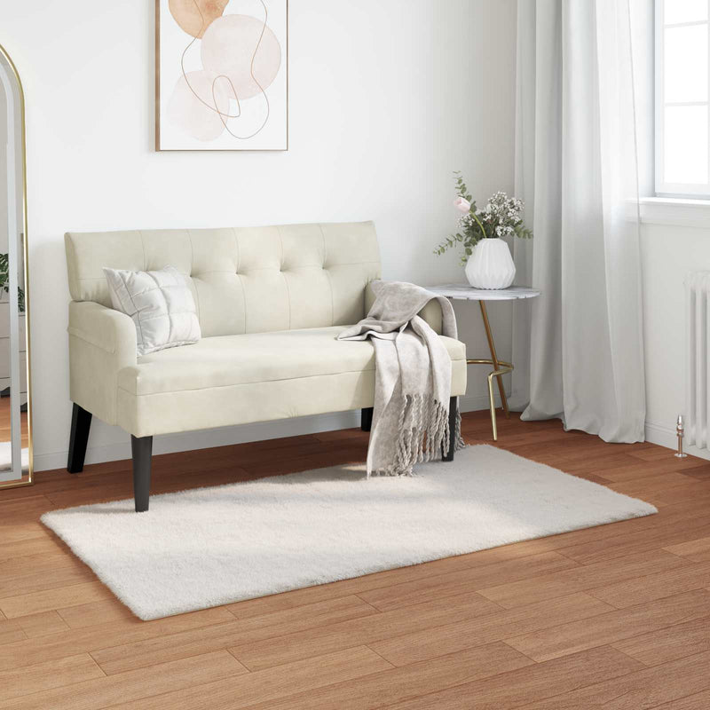 ギャラリービューアに画像をロードする, Vidaxl nep konijnenbont tapijt olite crème 80 x 150 cm polyester