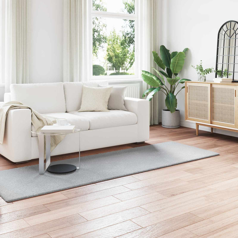 Afbeelding laden in galerijviewer, Vidaxl nep konijnenbont tapijt olite grijs 80 x 250 cm polyester