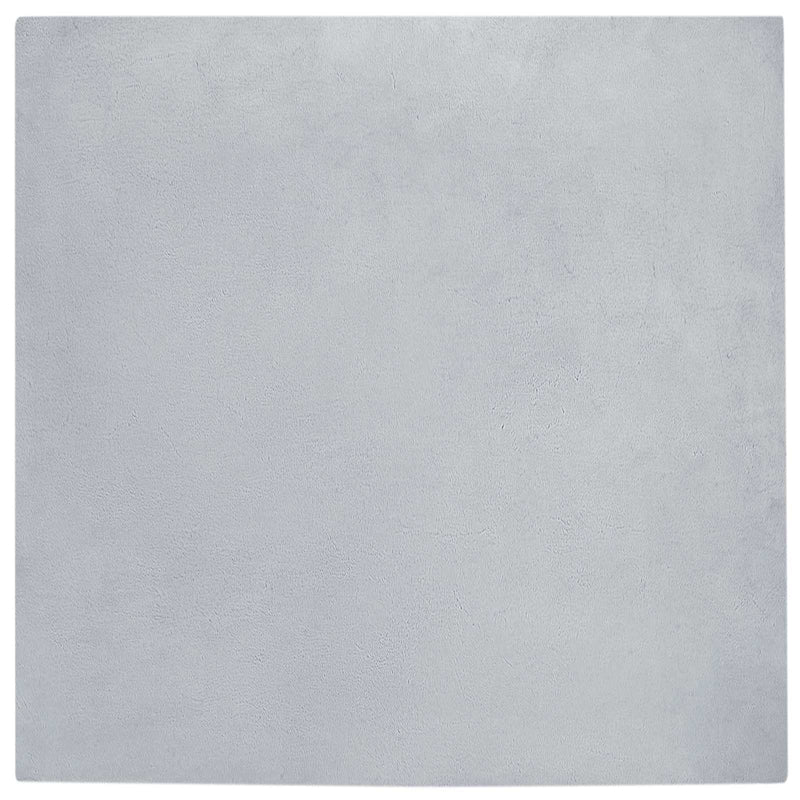 Afbeelding laden in galerijviewer, Vidaxl nep konijnenbont tapijt olite grijs 120 x 120 cm polyester