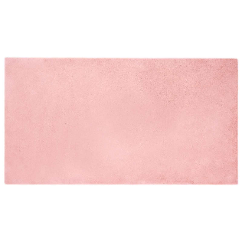 Afbeelding laden in galerijviewer, Vidaxl nep konijnenbont tapijt olite roze 60 x 110 cm polyester