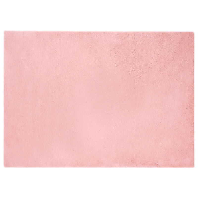 Afbeelding laden in galerijviewer, Vidaxl nep konijnenbont tapijt olite roze 240 x 340 cm polyester