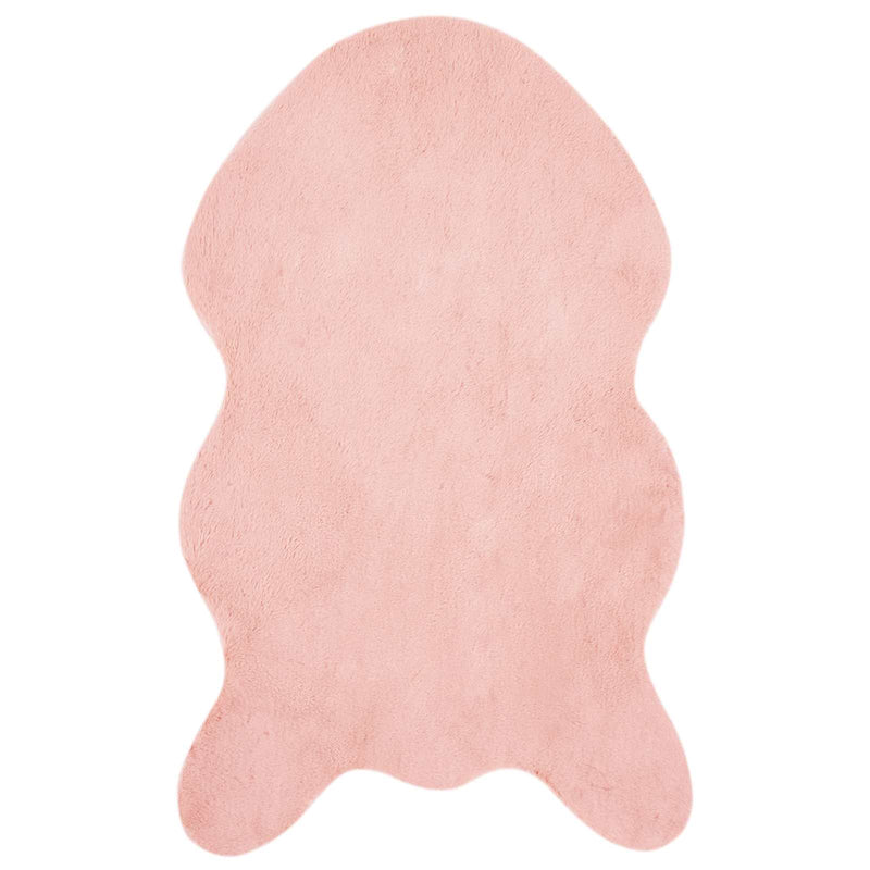 Afbeelding laden in galerijviewer, Vidaxl nep konijnenbont tapijt olite roze 50 x 80 cm polyester
