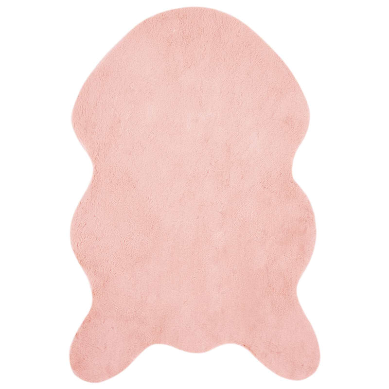 Afbeelding laden in galerijviewer, Vidaxl nep konijnenbont tapijt olite roze 80 x 120 cm polyester