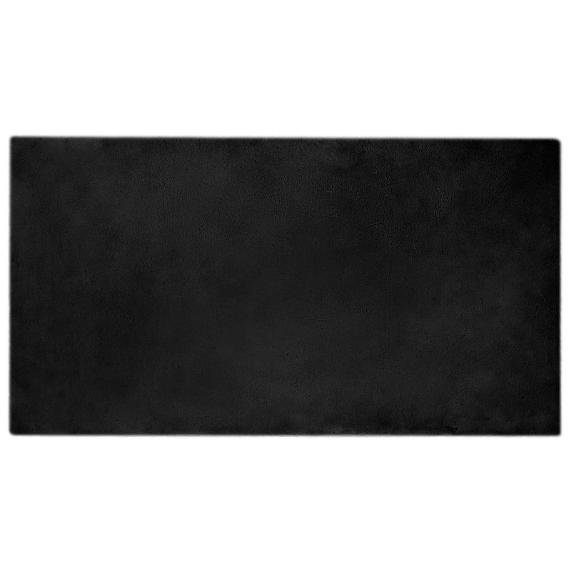 Afbeelding laden in galerijviewer, Vidaxl nep konijnenbont tapijt olite zwart 80 x 150 cm polyester