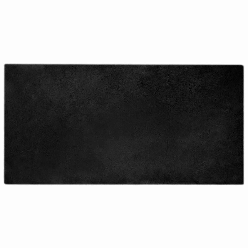 Afbeelding laden in galerijviewer, Vidaxl nep konijnenbont tapijt olite zwart 100 x 200 cm polyester