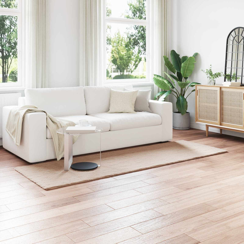 Afbeelding laden in galerijviewer, Vidaxl nep konijnenbont tapijt olite taupe 80 x 250 cm polyester