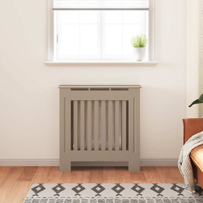 Afbeelding laden in galerijviewer, Vidaxl radiatorafdekking bruin 78 x 19 x 81,5cm bewerkt hout