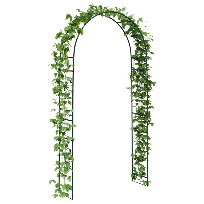 Chargez l'image dans la visionneuse de la galerie, Vidaxl tuin boog bloemen groen 115 x 37 x 231 cm