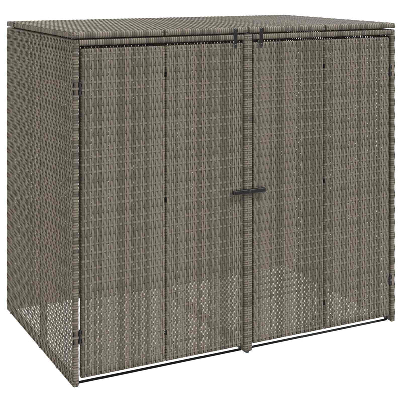 Chargez l'image dans la visionneuse de la galerie, Vidaxl afvalbak box 2 pcs grijs 65 x 80 x 115 cm polyetheen